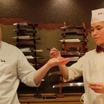 照寿司 - カマトロ　お弟子さんと共に