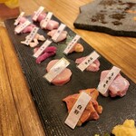 Yakitori Bamora - 刺し盛り　10種