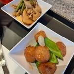 上海キッチン - 肉団子の甘酢と豚バラ肉の中華炒め