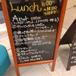 GOOD DISH TOKYO - メニュー表。