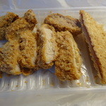 辻肉店 - 翌日は残りの豚カツ・メンチカツ・ハムカツ