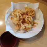 櫻花蝦和淡路洋蔥的炸什錦