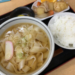 おかだうどん - きしめん定食　¥700(税込)
