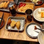 Kushikatsu Dengana - こんな感じでたくさん食べました