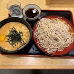 小諸そば - 料理写真:山かけ丼セット　640円　+　大盛り　40円