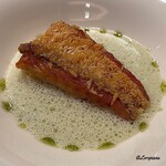 プチレストラン ブーケ・ド・フランス - 甘鯛の鱗焼 ジュ･ド･コキヤージュ