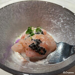 プチレストラン ブーケ・ド・フランス - 海老のフォンとキャビアで味わう北海縞海老