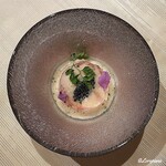 プチレストラン ブーケ・ド・フランス - 海老のフォンとキャビアで味わう北海縞海老