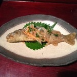 日登美山荘 - 岩魚の南蛮漬け