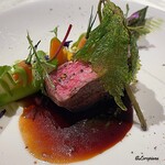 プチレストラン ブーケ・ド・フランス - ジャージー牛のフィレ肉の低温調理