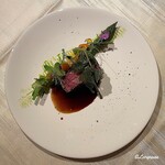 プチレストラン ブーケ・ド・フランス - ジャージー牛のフィレ肉の低温調理