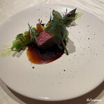 プチレストラン ブーケ・ド・フランス - ジャージー牛のフィレ肉の低温調理