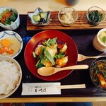 和食料理 和ごころ いなほ - 鰆(サワラ)と茄子の唐揚げおろしあんかけ (2,500円・税込)