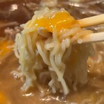 喫茶 山びこ - 生卵を絡めて