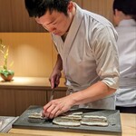 日本料理FUJI - 凛々しい藤岡さん。