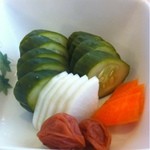 そば処 赤星 - お新香