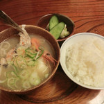 魚処やつはし - 雑魚汁セット小