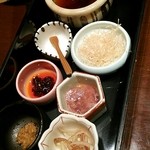 あん庵 - 豆腐の薬味
            