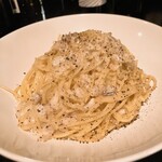 山下食堂 - 白身魚とチーズ・バターのスパゲッティーニ