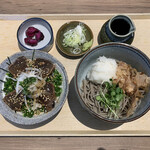 一休そば 総本店 - 鰹のたたき漬け丼と蕎麦のセット