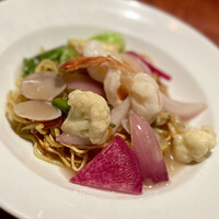 魚China YO - 【ご飯物】
                      ❻魚介餡掛け焼きそば（＋400円）
                      ～魚介たっぷりで麺の焼き目サイコー
                      