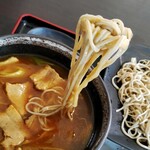 そば切りやま田 - 白老産ポロト豚のカレーつけそば