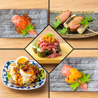 A number of delicious menu items that we are proud of♪