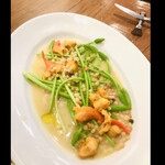 da Uma - アスパラソバージュとアオヤギのフレーゴラ　byまみこまみこ