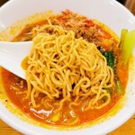 担々麺 ほおずき - 麺はツブツブ入り