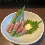 おかめ - アスパラ生ハム巻き