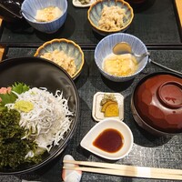 お料理 とみやま - しらすネギトロ丼定食