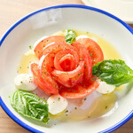 Tomato and mozzarella caprese