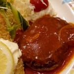 グリーンオアシス - ハンバーグとエビランチ