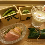 京料理かねき - 渋みが光る前菜