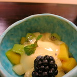 京料理かねき - 流山で採れたマンゴーなど