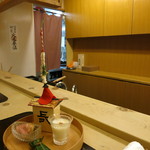 京料理かねき - 前菜は祇園祭りの山鉾を象った器