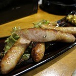 やきとり 正や - 地鶏のソーセージ