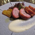 ピッツェリア オステリア カポ - 国産フィレ肉のパンチェッタ包み焼