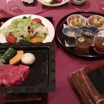 日本の宿 古窯 - 夕食 取り分け膳