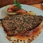 ビストロ マキムシ - 氷見の真鯖アラブ風ムニエル1,600円