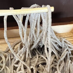 蕎麦花 - 合盛りそば（せいろ•田舎）　田舎　のアップ