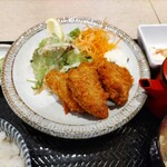 魚肴酒場 よし乃 - 広島産 牡蠣フライ定食 1,000円 ♪
