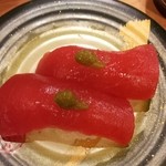 寿司 鷹 - マグロの塩麹漬 柚子こしょうがのっててねっとりと旨い！