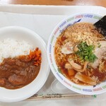 スーパーセンター アマノ - 醤油ラーメンとミニカレー