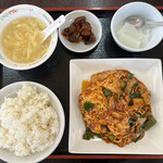 Honkon Dainingu Ore No Chuubou - 豚肉とキムチの卵炒め定食