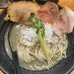 自家製麺 TANGO - 鶏白湯煮干そばibuki塩：1,200円
