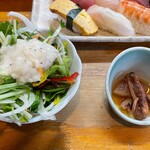 寿し鉄 - サラダと小鉢