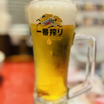 元蔵 - ◎生ビールで乾杯！