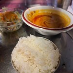 サティー - ランチセット日替わりカレー（辛口）　900円