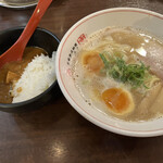 らぁ～めん 京 - 55セット:元祖ラーメン(味玉追加)＋カレー丼